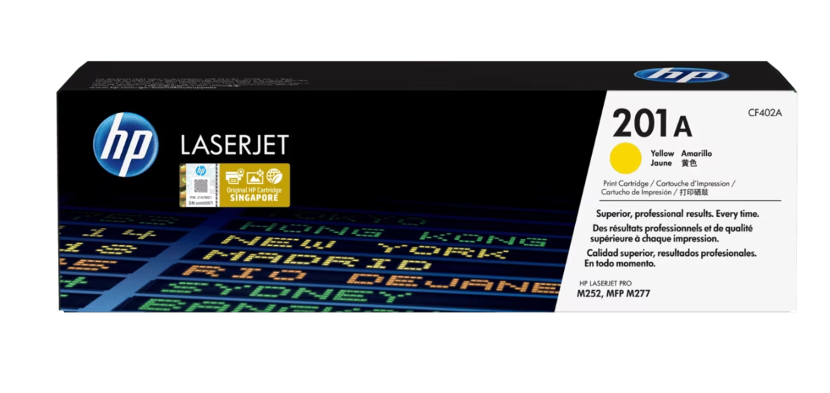 Buy CF402A HP 201A Yellow Original LaserJet Toner Cartridge