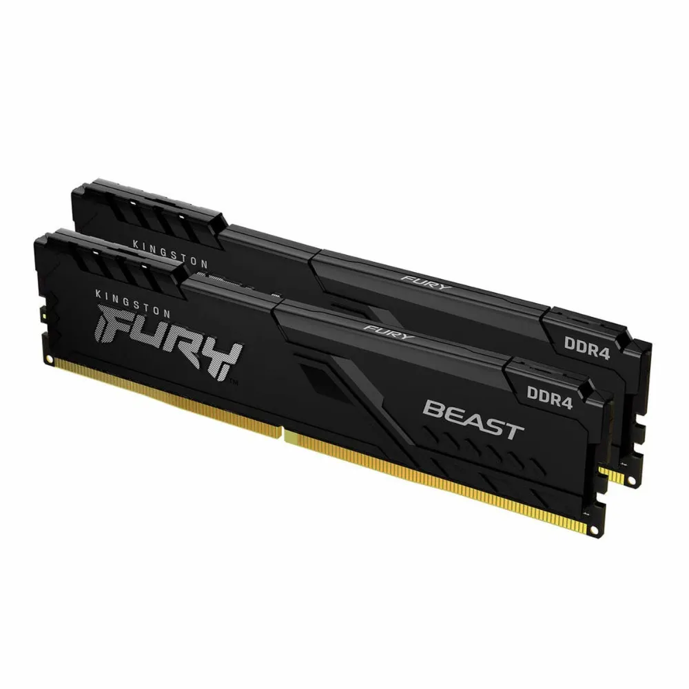 Buy Click to see full view Kingston FURY Beast 32GB (2x16GB) 3200MHz DDR4 CL16 Desktop Memory KF432C16BBK2/32