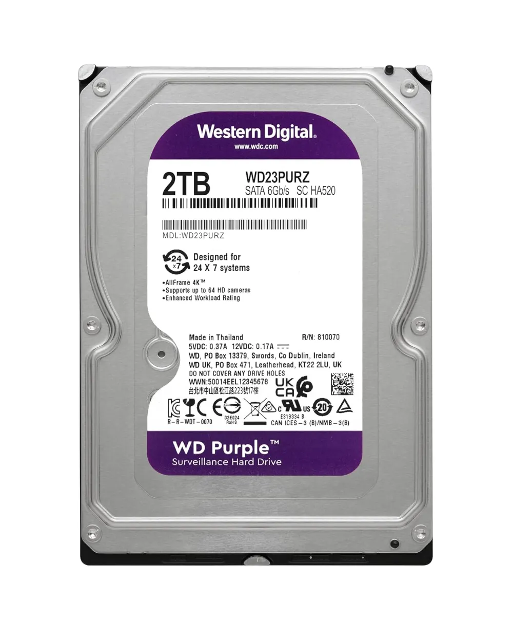 Buy WD Purple HDD 2TB WD23PURZ