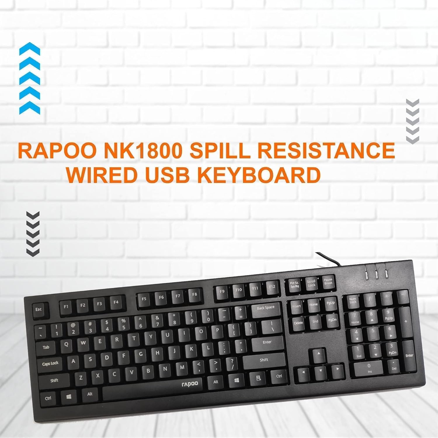 Buy RAPOO KEYBOARD WIRED USB - AR NK1800