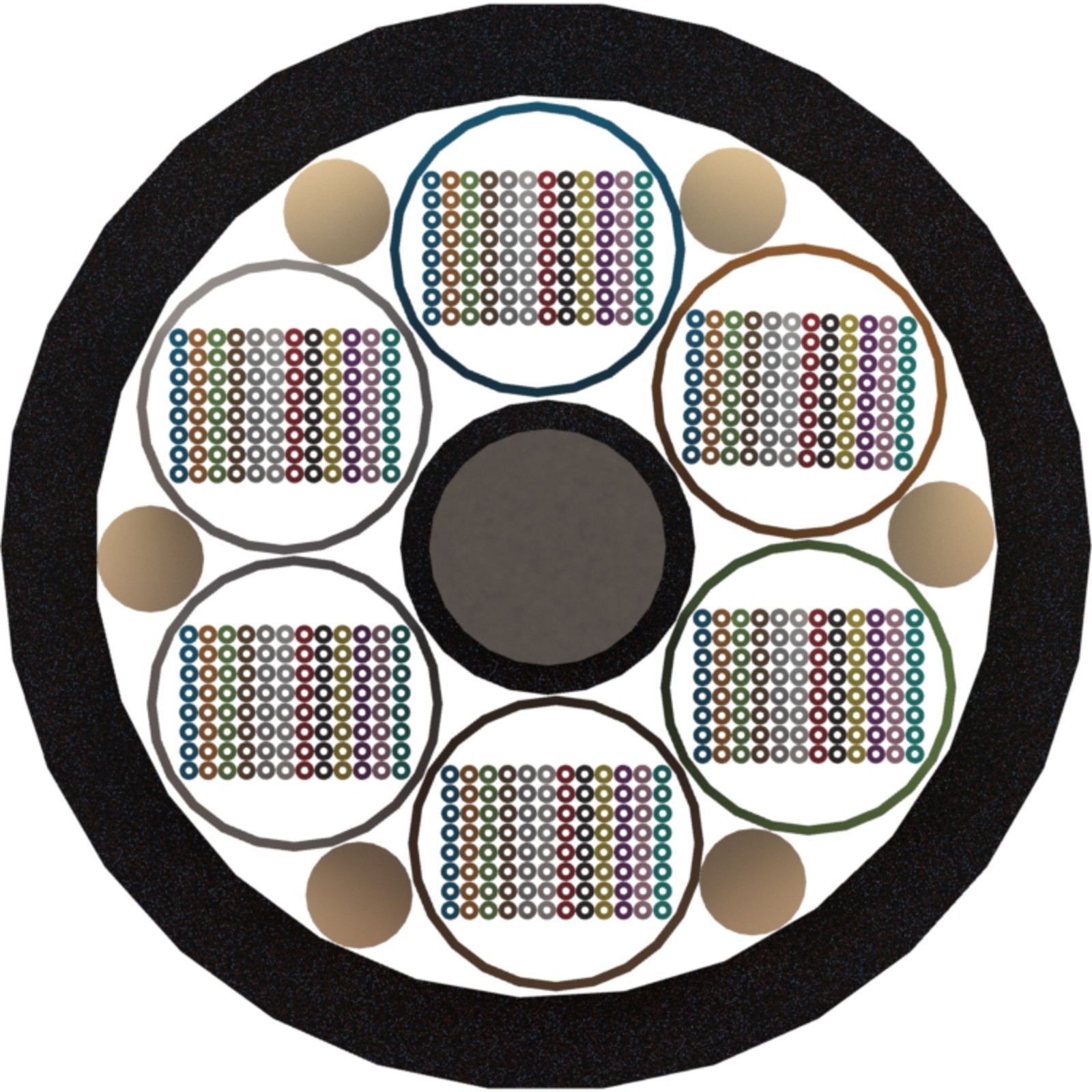 Buy 331-576 Enbeam Multi Loose Tube External OS2 SM G652D Ribbon Fibre Cable - 576-core
