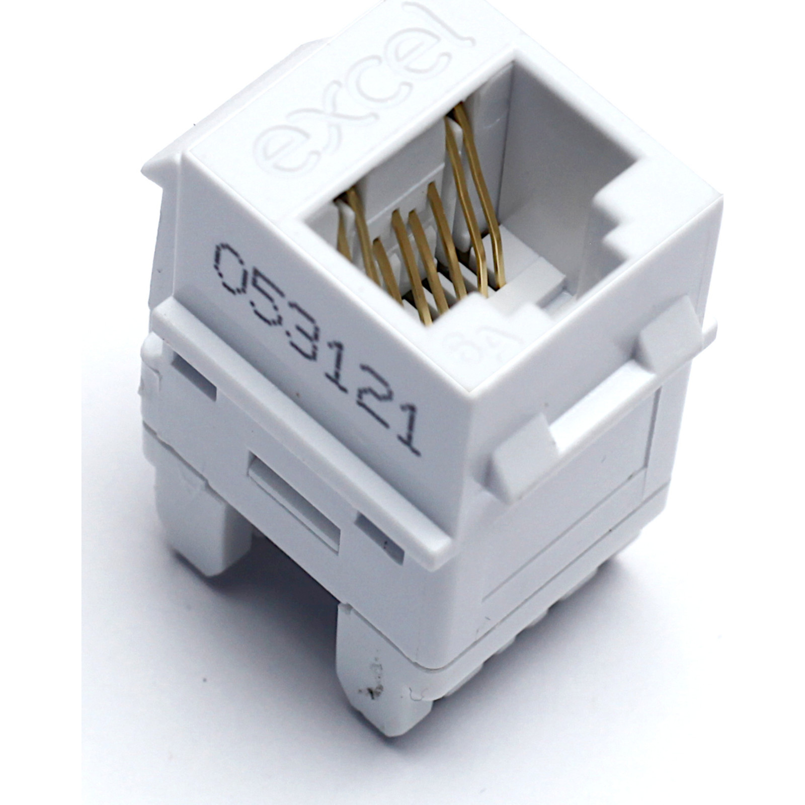 Buy 100-156-24 Excel Category 6A (UTP) Unscreened Keystone Jack - White (24-pack)