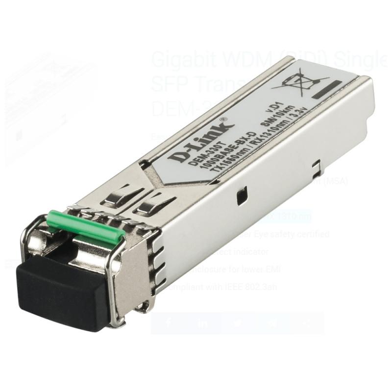Buy DEM-330T BIDIRECTIONAL SFP GIGABIT FIBER TRANSCEIVER