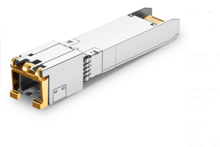 Buy SFP-10G-T-X Cisco ompatible SFP+ 10GBASE-T Copper 30m RJ-45 Transceiver Module