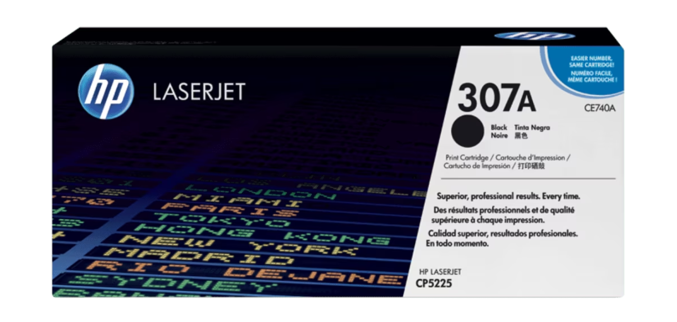 Buy CE740A HP 307A Black Original LaserJet Toner Cartridge