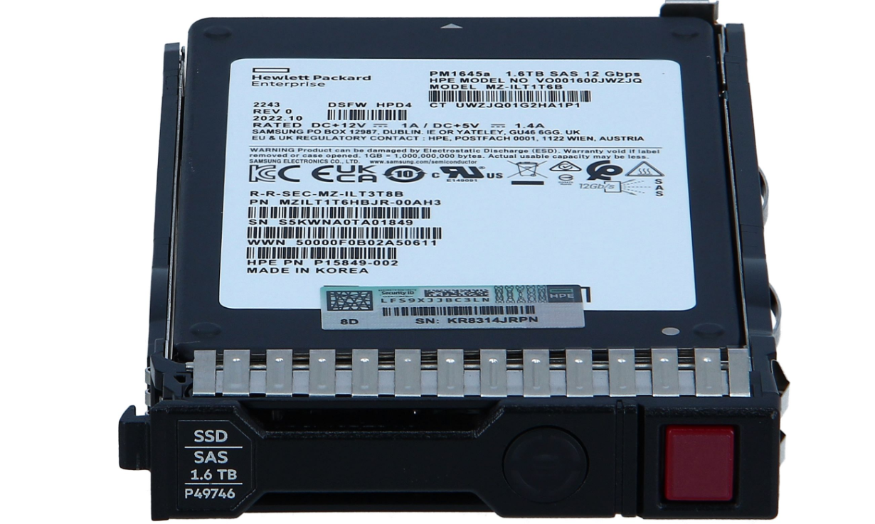 Buy P49048-B21 HPE 1.6TB SAS 12G Mixed Use SFF SC Multi Vendor SSD