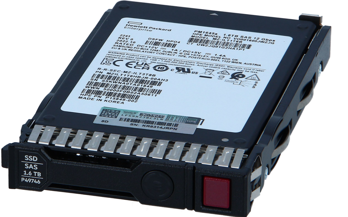 Buy P49048-B21 HPE 1.6TB SAS 12G Mixed Use SFF SC Multi Vendor SSD
