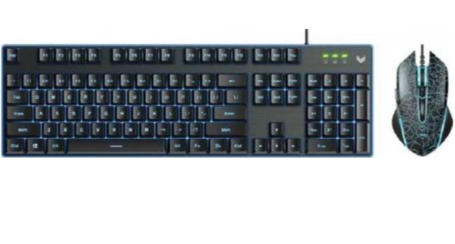 Buy RAPOO VPRO V100S GAMING COMBO (KB+MSE) BACKLIT BLACK AR