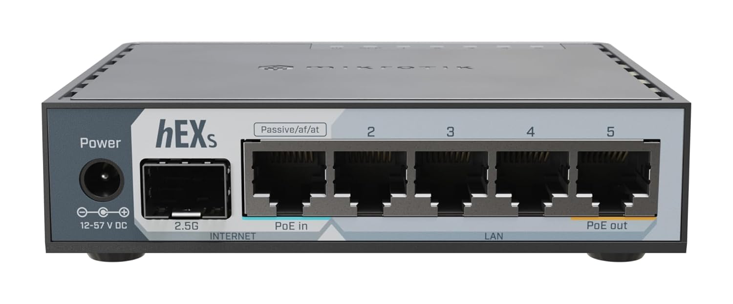 Buy Mikrotik  hEX S 2025 | 2.5G SFP Port with 5X Gigabit Ethernet Port E60iUGS