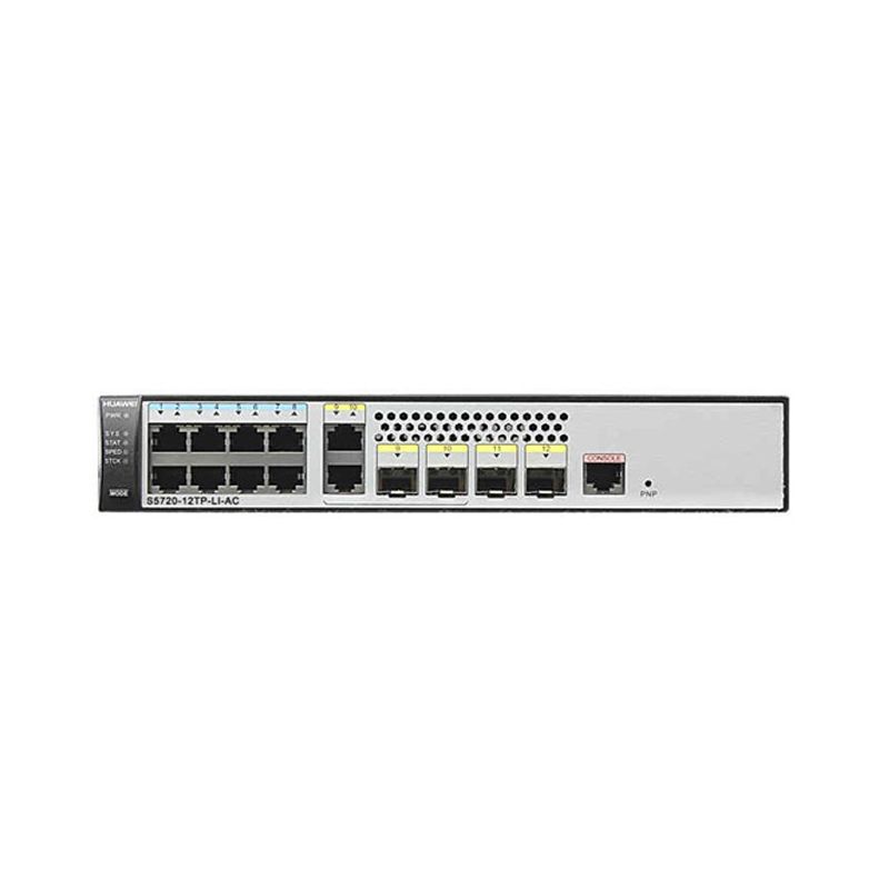 Buy S5720S-12TP-LI-AC(8 Ethernet 10/100/1000 ports,2 Gig SFP and 2 dual-purpose 10/100/1000 or SFP,AC 110/220V)