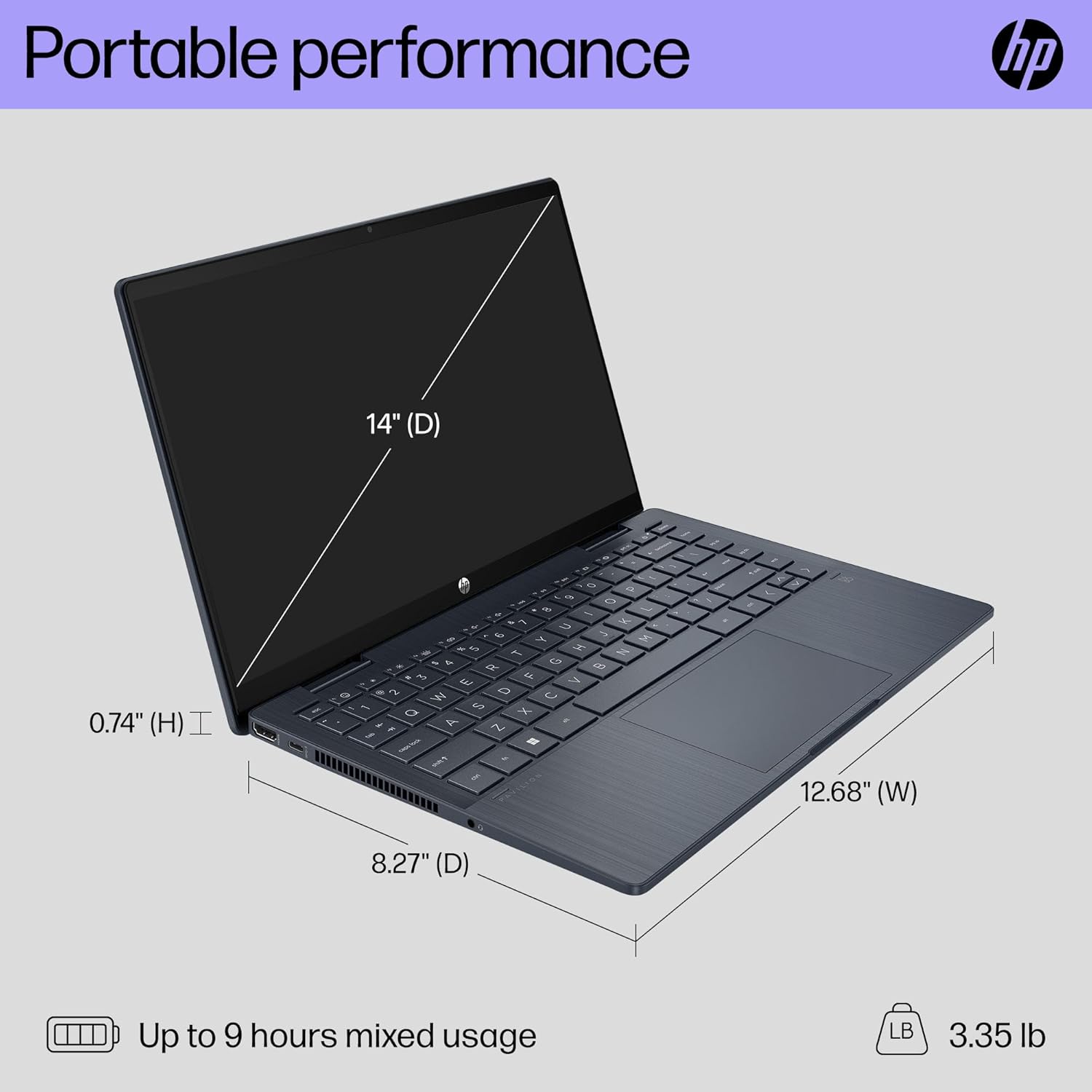 Buy HP PAVILION X360 INTEL CORE i5 1335U|SSD 512GB| 8GBDDR4  14EK1655nr