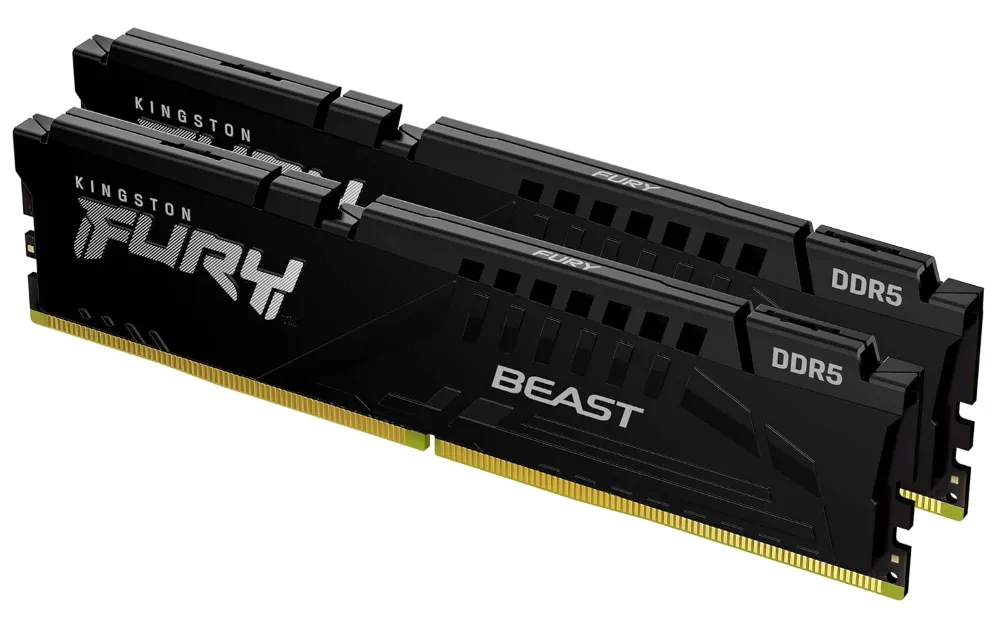 Buy Kingston Fury Beast Black 32GB 6000MT/s DDR5 CL30 DIMM (Kit of 2) Desktop Gaming Memory Single Module KF560C30BBEK2-32