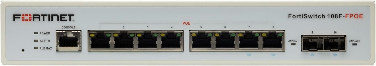 Buy FS-108F-FPOE FortiSwitch-108F-FPOE L2+ management switch