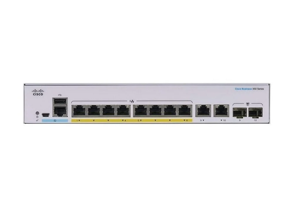 Buy CBS350-8FP-E-2G-CN Managed 8-port GE, Full PoE, Ext PS, 2x1G Combo