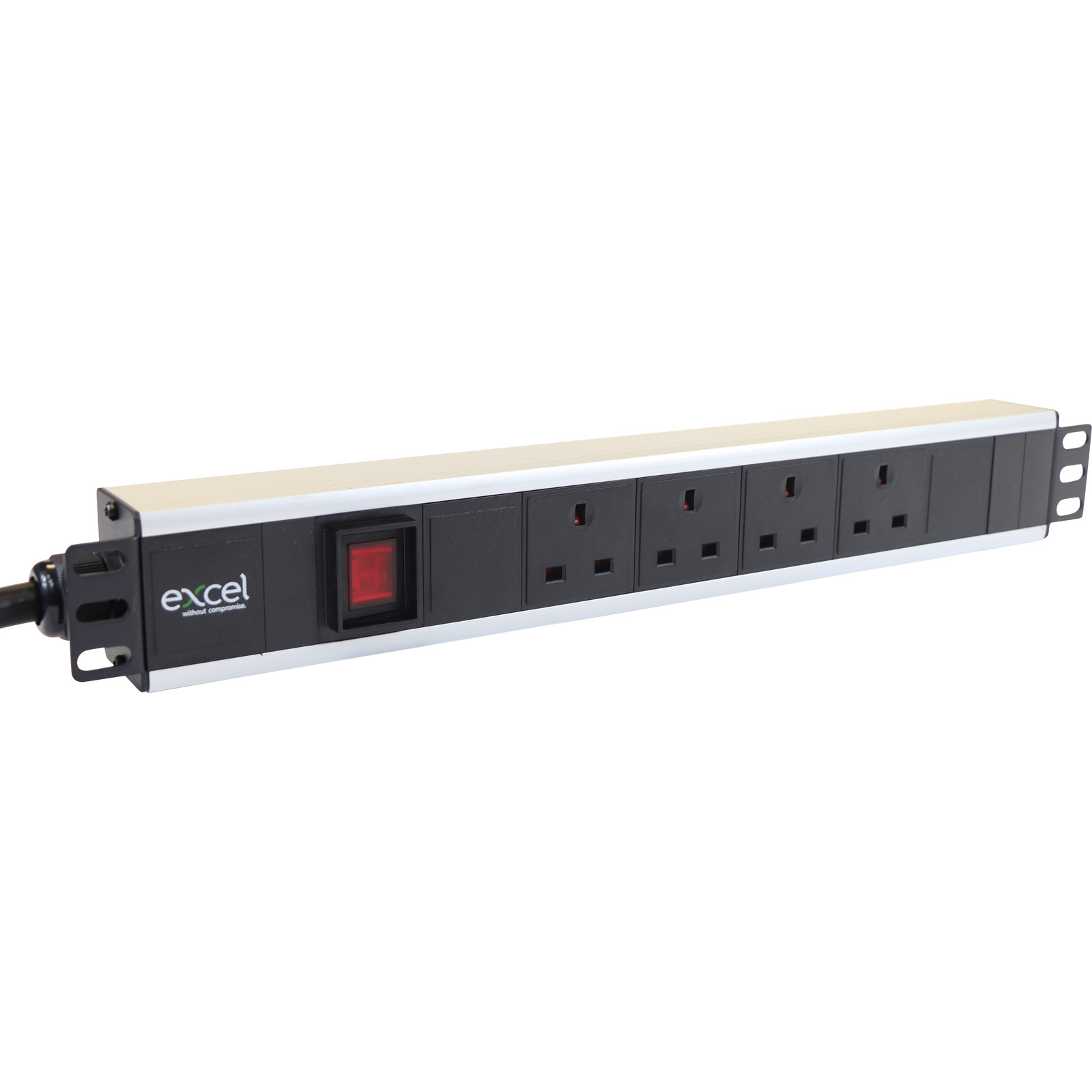 Buy D32-4H-EXL   EXCEL 4-WAY UNSWITCHED POWER STRIP HORIZ 32AMP