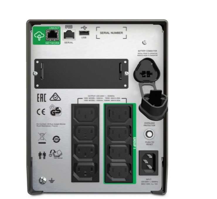 Buy SMT1500IC APC Smart-UPS, Line Interactive, 1500VA, Tower, 230V, 8x IEC C13 outlets