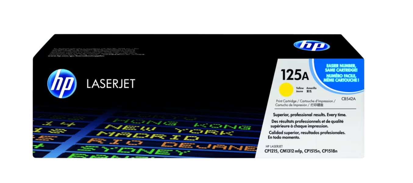 Buy CB542A HP 125A Yellow Original LaserJet Toner Cartridge