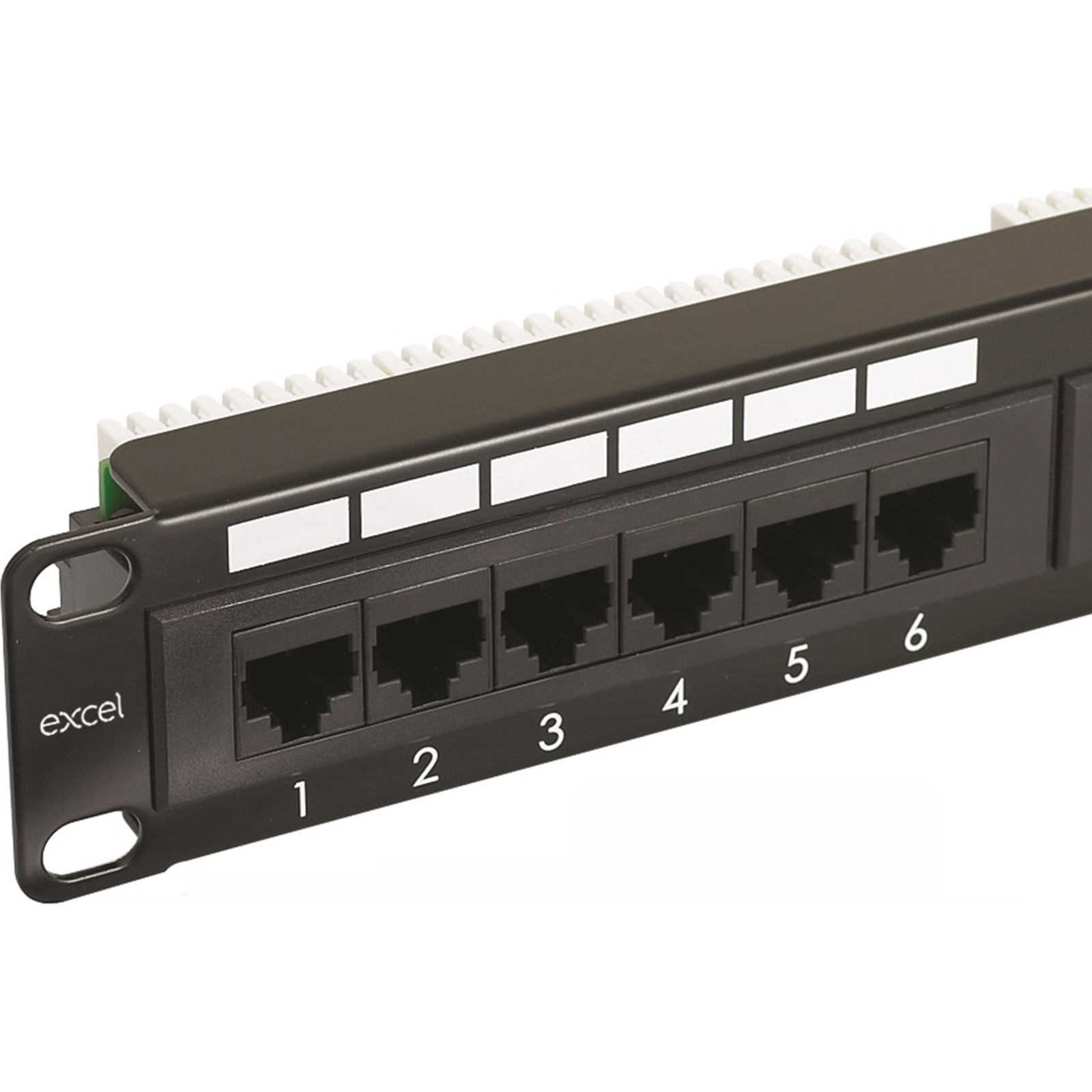 Buy 100-304 EXCEL CAT6 24 PORT 1U PATCH PANEL BLACK