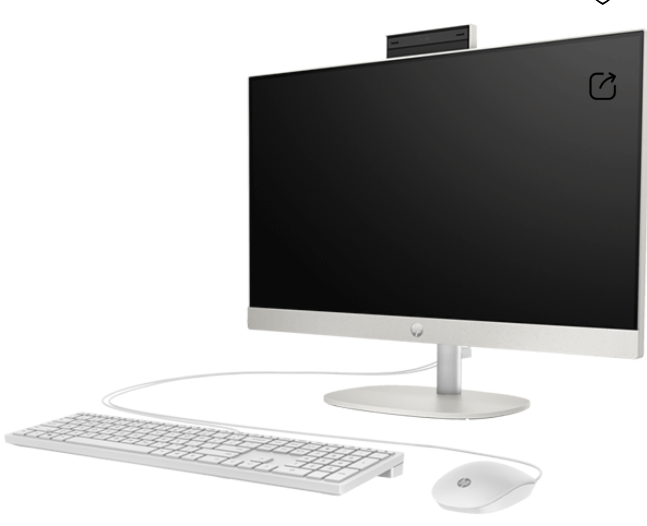 Buy HP AIO 24-cr0123nh i5-1335U 8GB/512GBSSD/23.8FHD/NT/DOS/SHELL-WHITE/ENG (91A41EA#BH5)