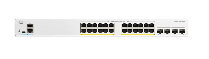 Buy Cisco Catalyst 24-Port Gigabit PoE+ Compliant Managed Network Switch (375W) C1200-24FP-4X