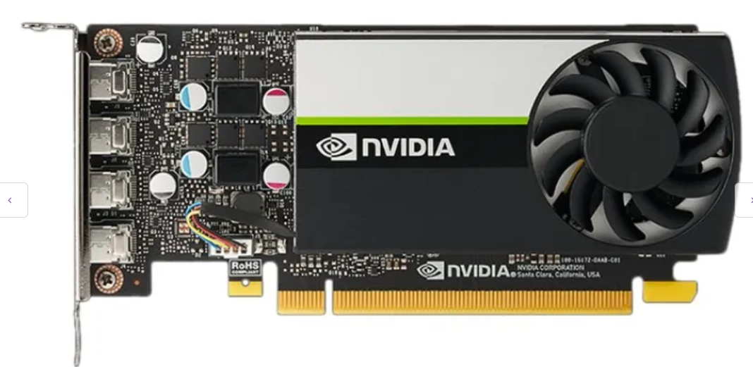 Buy NVIDIA T1000 Graphics card | T1000 | 4 GB GDDR6 | PCIe 3.0 x16 low profile -vcnt1000-sb