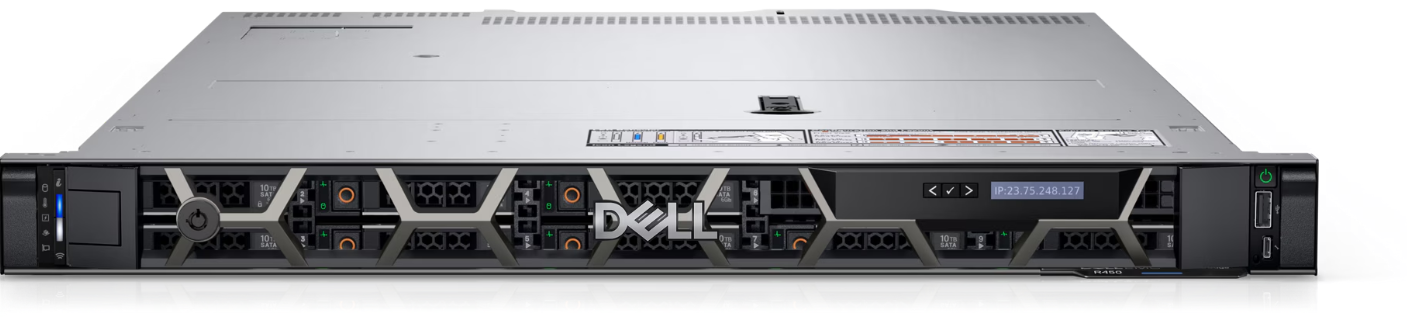 Buy Dell PowerEdge R450 - Xeon, 16GB RAM, 2.4TB HDD, Dual PSU, 1U Rack