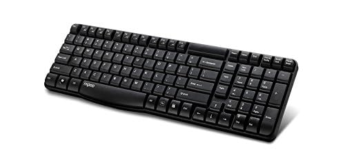 Buy RAPOO KEYBOARD WIRELESS E1050-BLACK- ARB dubai
