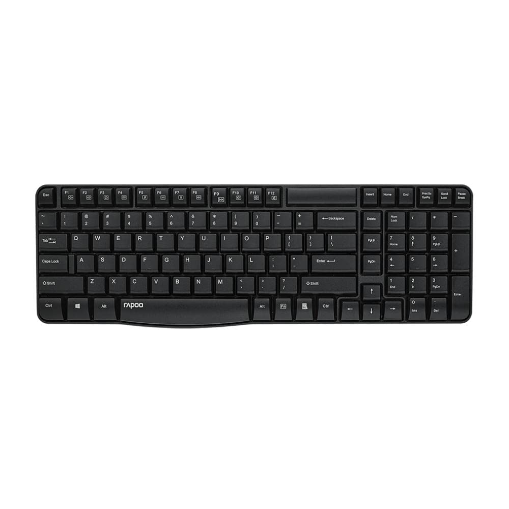 Buy RAPOO KEYBOARD WIRELESS E1050-BLACK- ARB dubai
