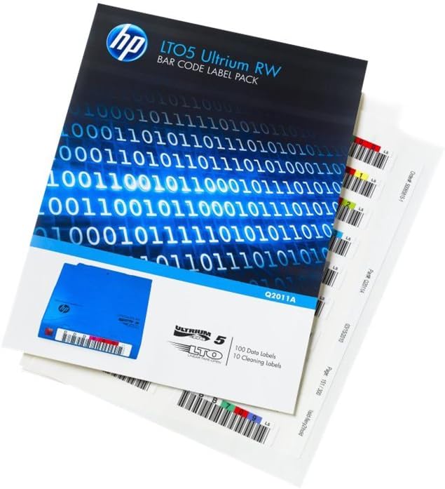 Buy Q2011A HPE LTO-5 Ultrium RW Bar Code Label Pack