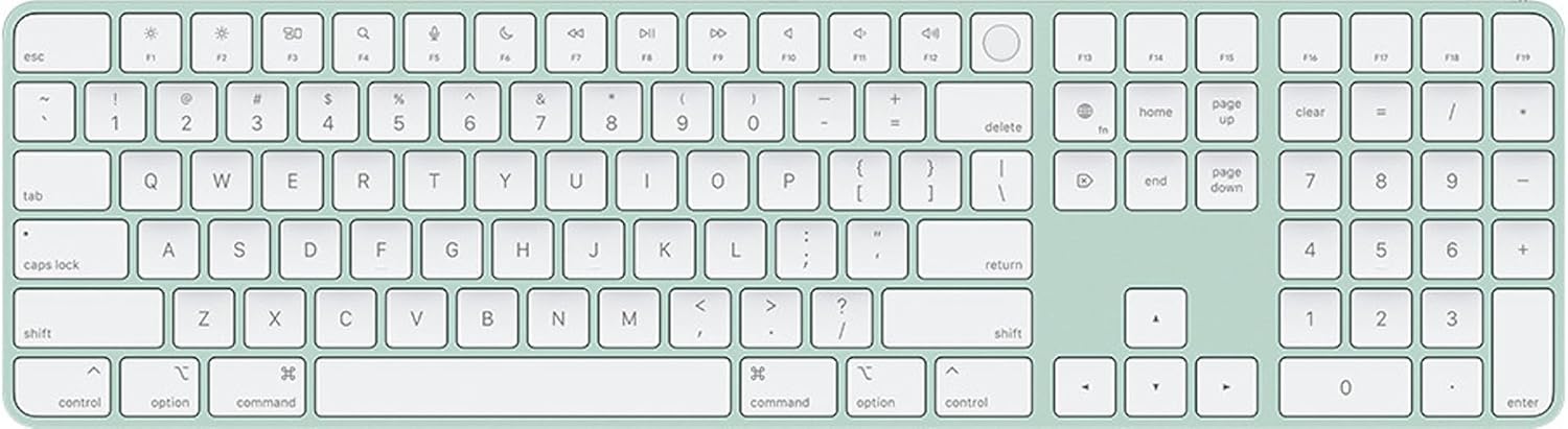 Buy Apple Magic Keyboard with Touch ID and Numeric Keypad  English  WHITE LIGHTING MK2C3LL/A
