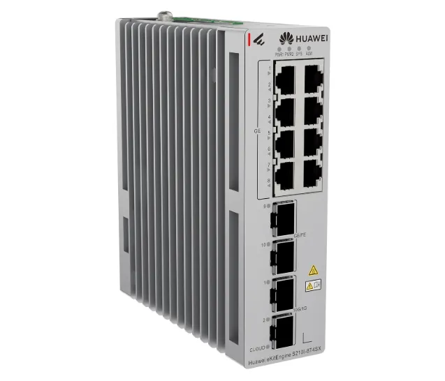 Buy Huawei Gigabit smart industrial switch, 2x SFP, 2x SFP+, redundant power S210I-8T4SX