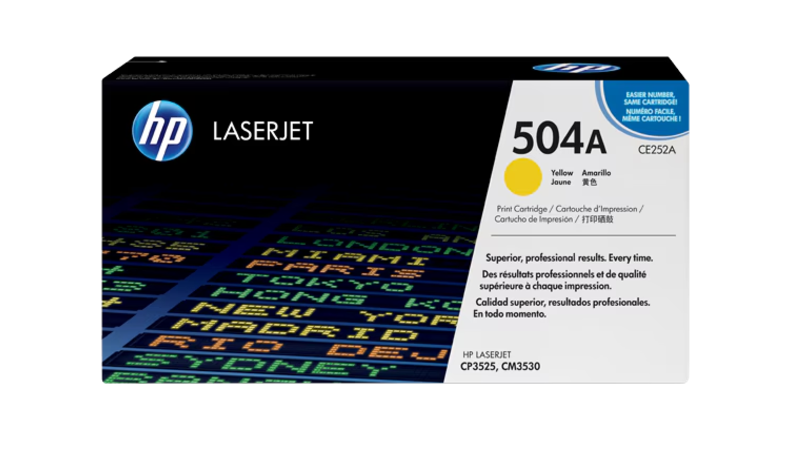 Buy CE252A HP 504A Yellow Original LaserJet Toner Cartridge
