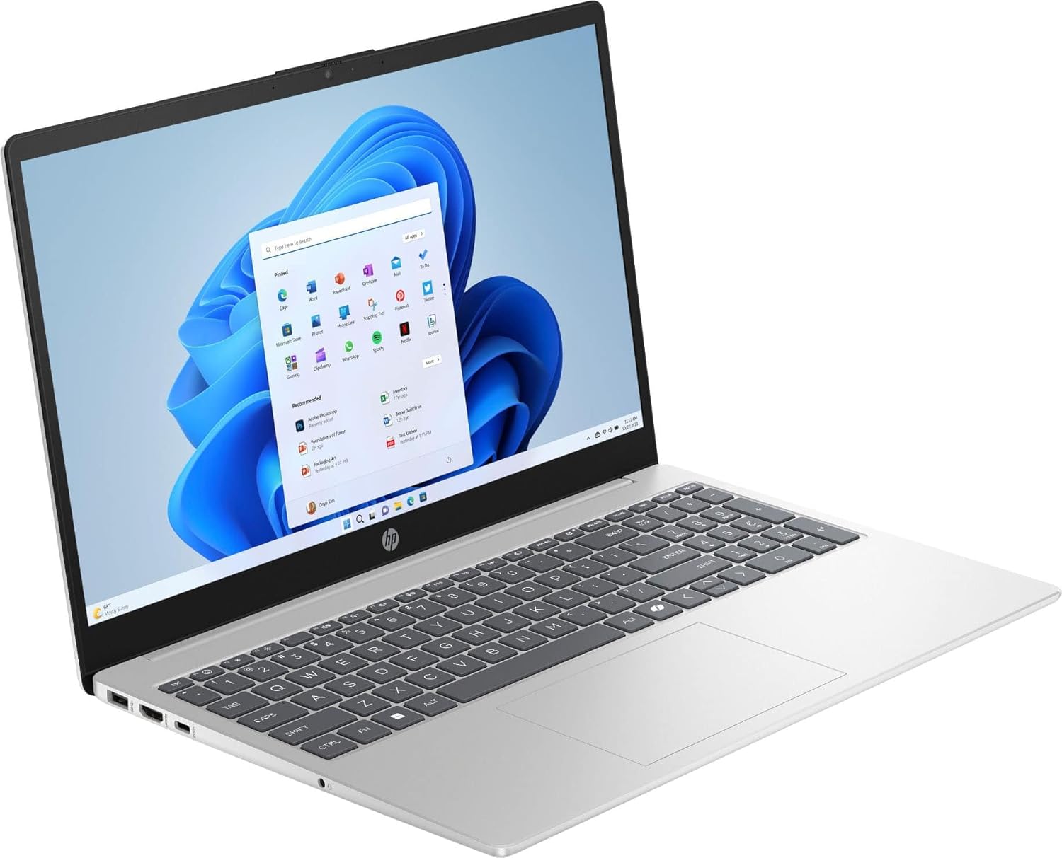Buy HP - 15.6 Laptop - Intel Core i3 N305 2023 - 8GB Memory - 128GB UFS - Natural Silver 15‑FD0113DX