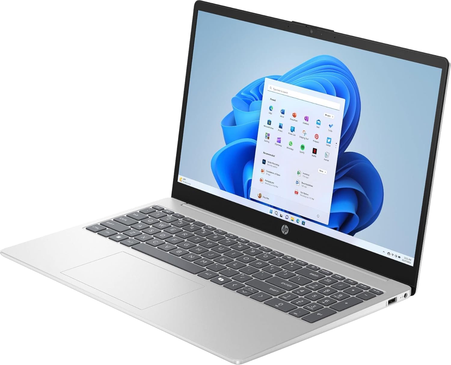 Buy HP - 15.6 Laptop - Intel Core i3 N305 2023 - 8GB Memory - 128GB UFS - Natural Silver 15‑FD0113DX