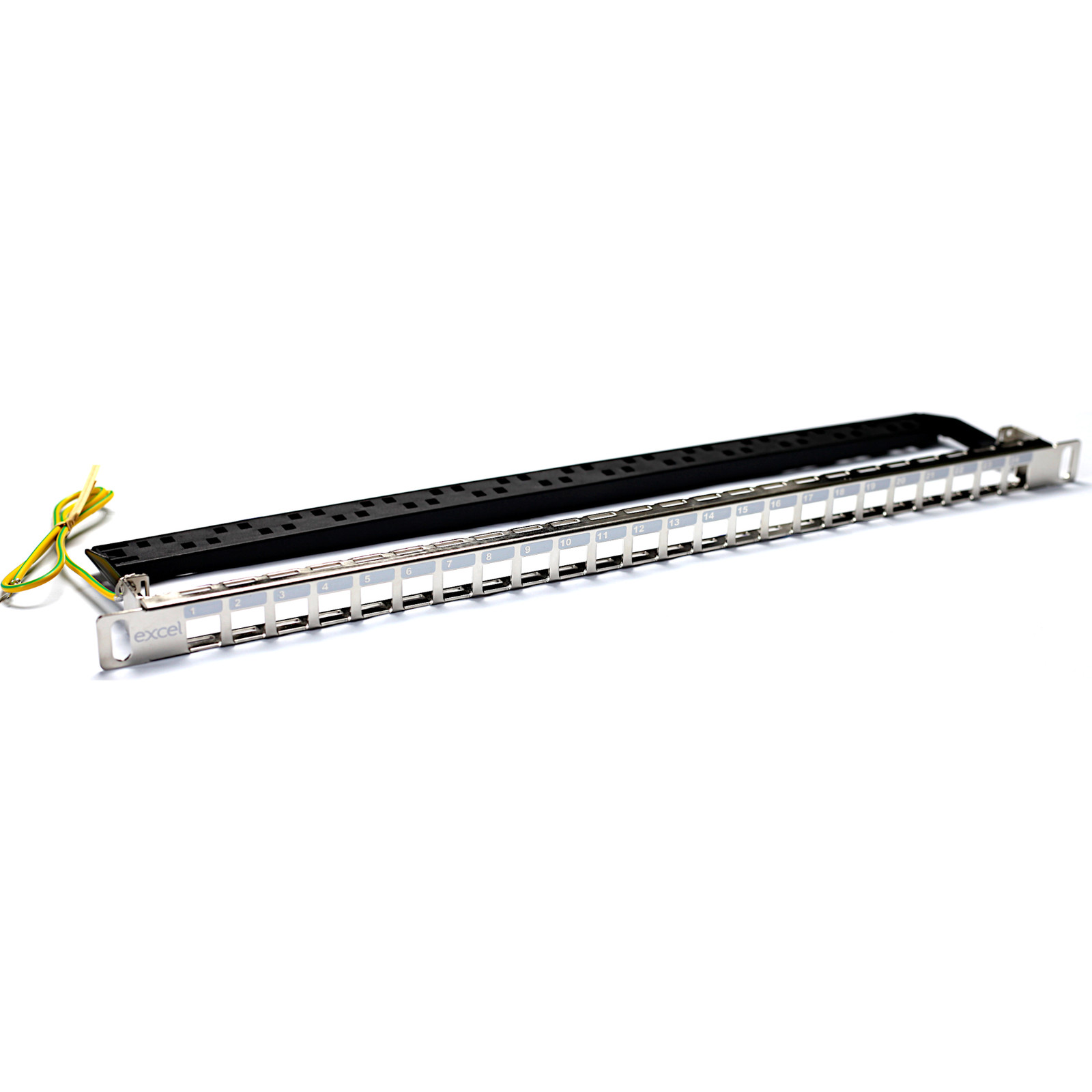Buy 100-041 EXCEL 24-PORT KEYSTONE PATCH PANEL - 0.5U