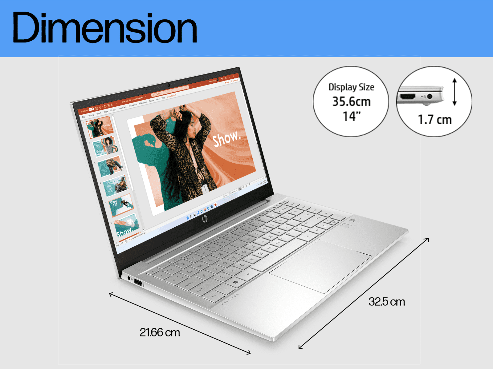 Buy HP Pavilion Laptop 35.6cm 14-dv2014TU
