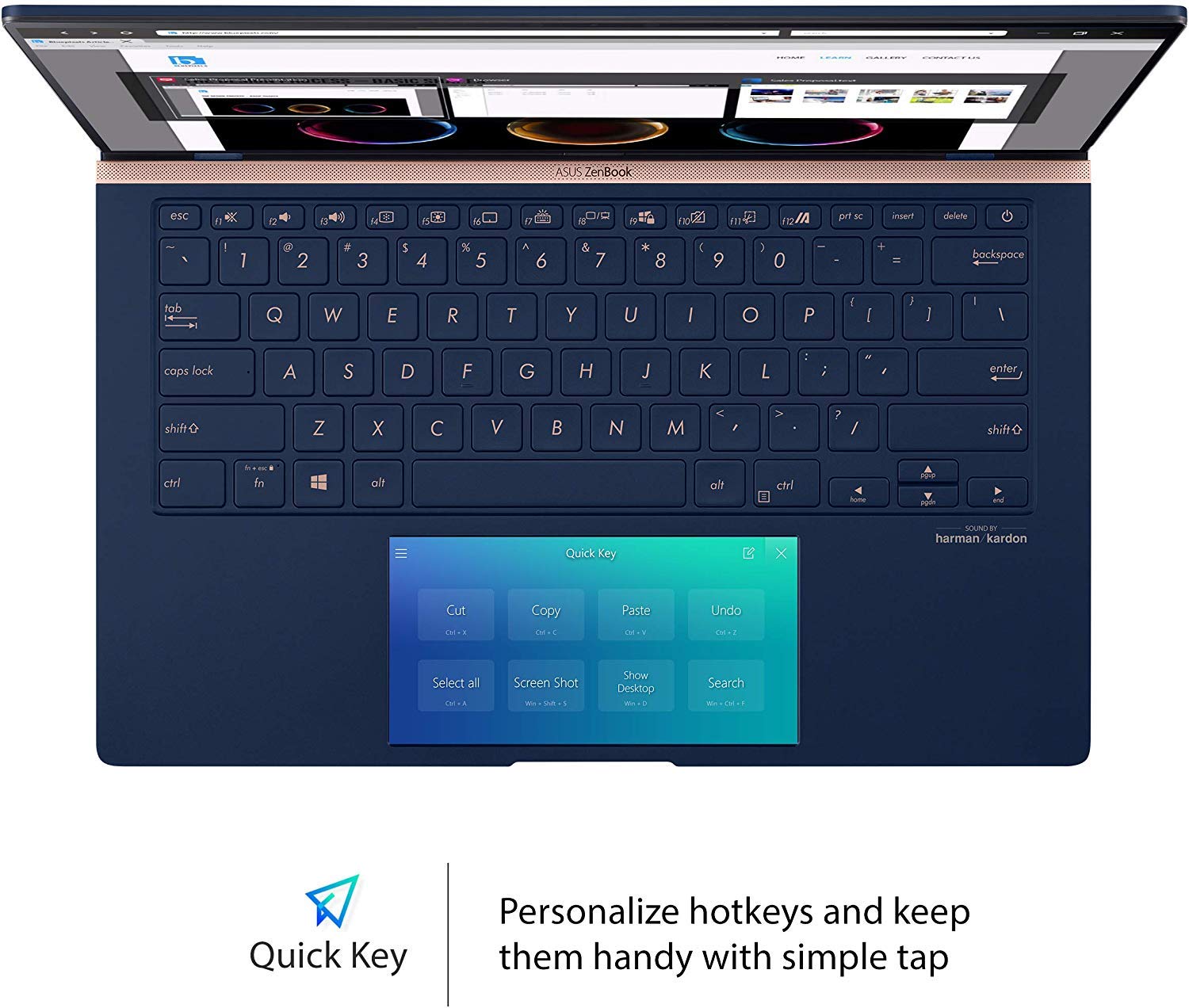 Buy ASUS Laptop UX434 14FHD I7-10510/16GB/512GB + 32OP WIN10 TCH MG BLUE NO DVD ENG