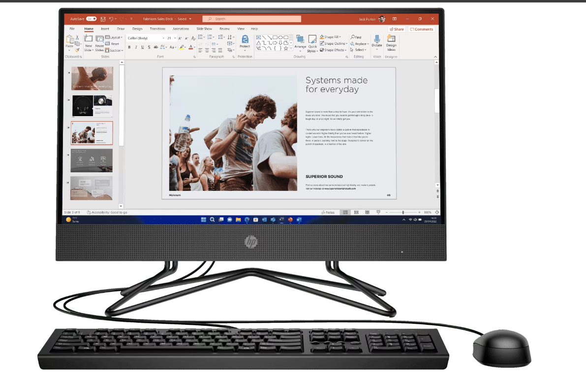 Buy HP Pro One 200 G4 AIO Non-Touch 21.5 Inch FHD Intel Core i3-1215U Processor 4GB DDR4 RAM 1TB HDD Int