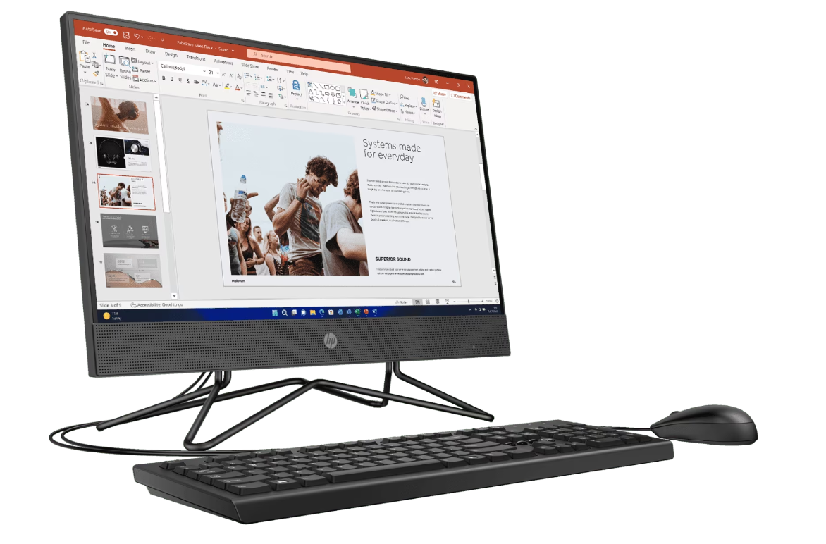 Buy HP Pro One 200 G4 AIO Non-Touch 21.5 Inch FHD Intel Core i3-1215U Processor 4GB DDR4 RAM 1TB HDD Int