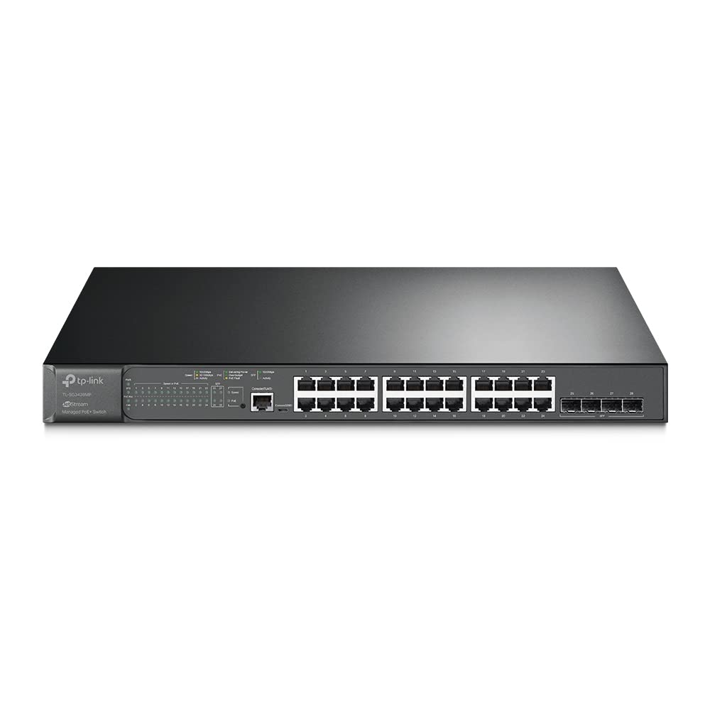 Buy Tp-Link 28Port Gigabit Switch L2+ Managed With 24 port PoE+ SG3428MP