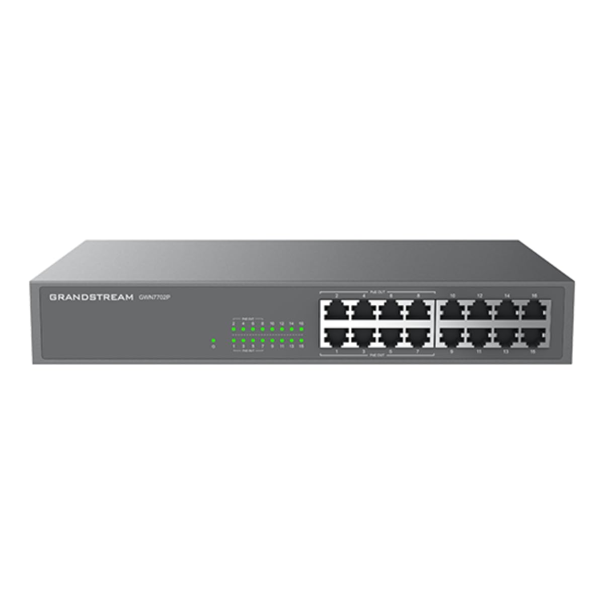 Buy Grandstream Unmanaged Network Switch, 16 x GigE (8 x PoE) GWN7702P