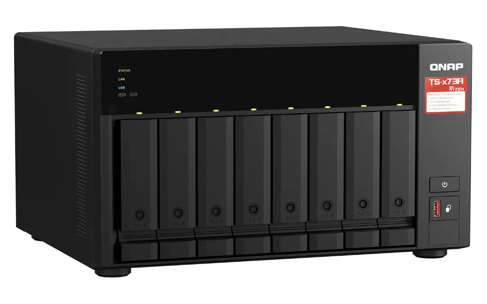 Buy QNAP TS-873A-8G 8-Bay NAS AMD Ryzen Embedded V1500B 8GB DDR4 ECC