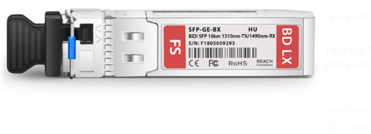 Buy SFP-GE-LX-SM1310-BIDI Optical Transceiver Module