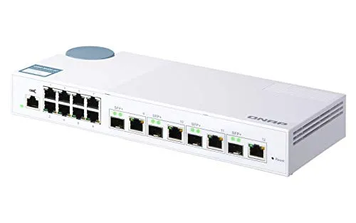 Buy QNAP 12-Port Gigabit Managed Switch with 10G SFP+ / RJ45 Combo Ports QSW-M408-4C