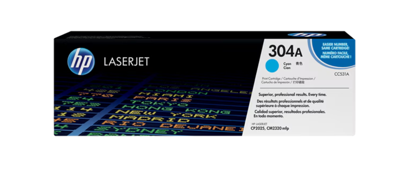 Buy CC531A HP 304A Cyan Original LaserJet Toner Cartridge
