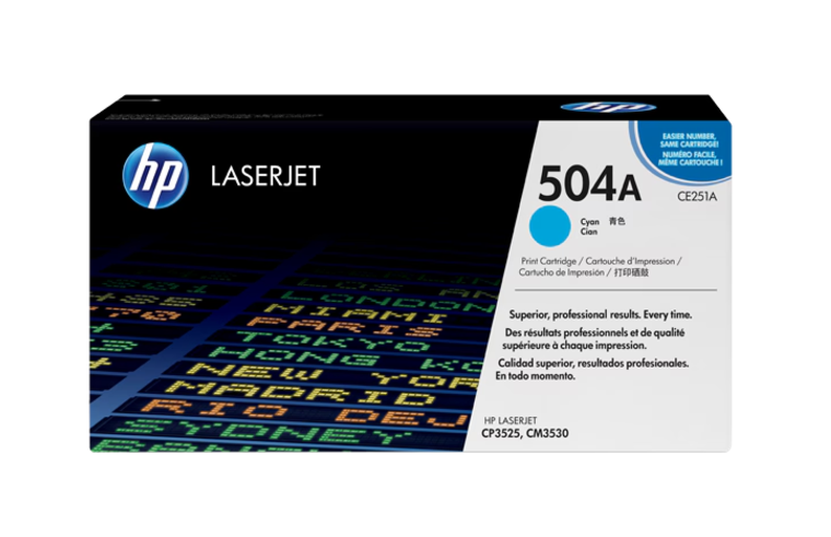 Buy CE251A HP 504A Cyan Original LaserJet Toner Cartridge