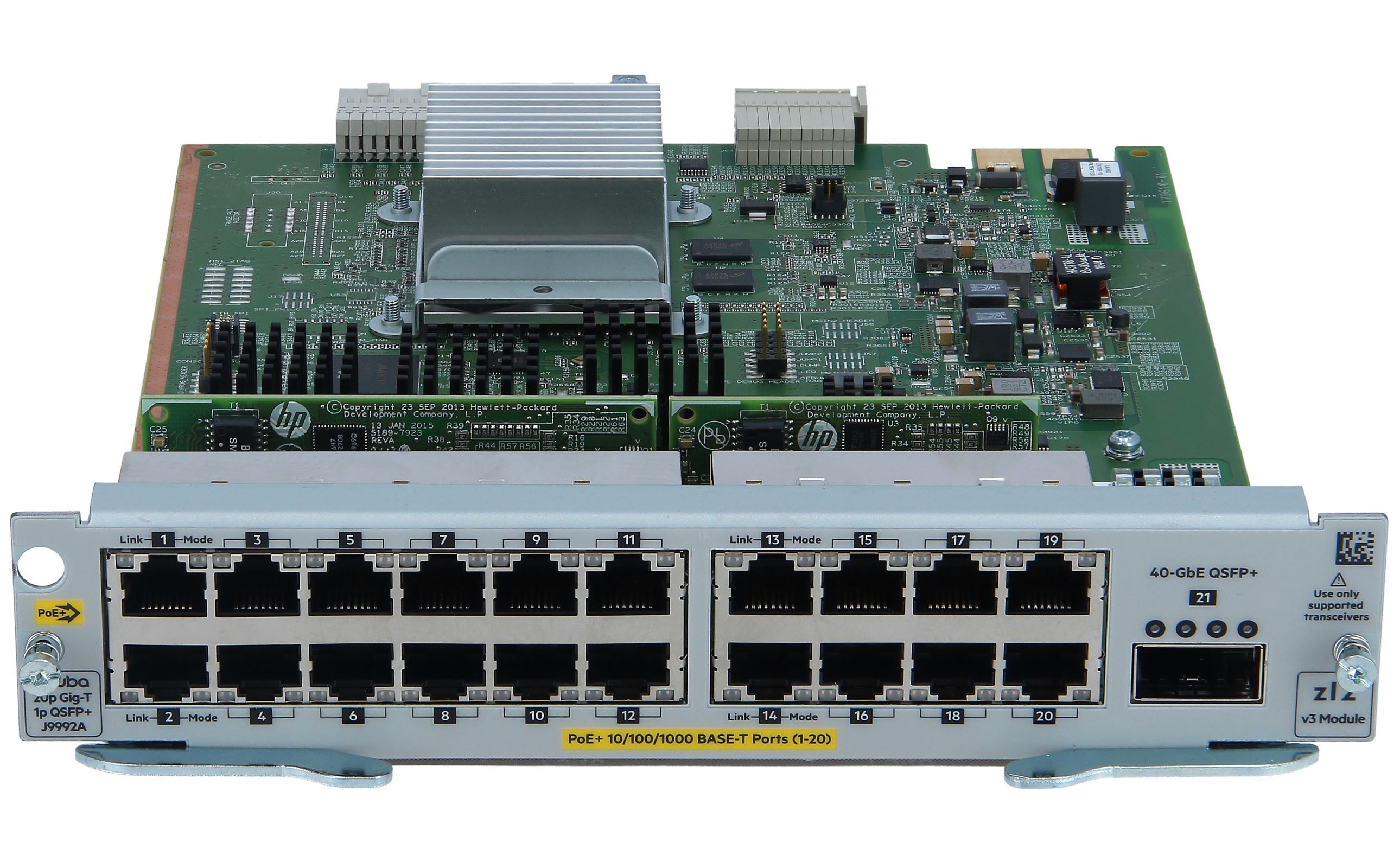 Buy J9992A Aruba 20p PoE+1p 40GbE QSFP+v3 zl2 Mod