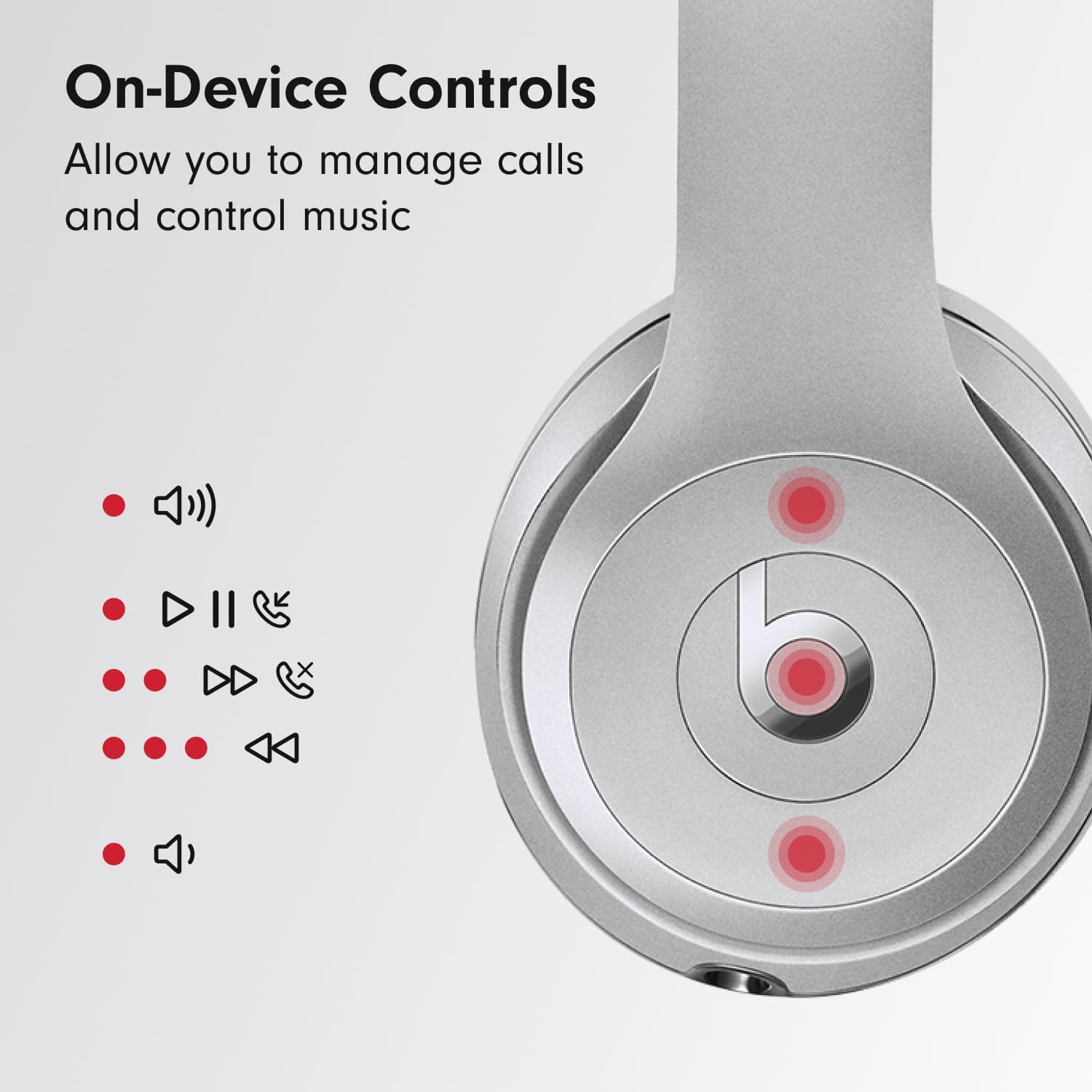 Buy BEATS SOLO-3 WIRELESS HEADPHONE SILVER MX432LL