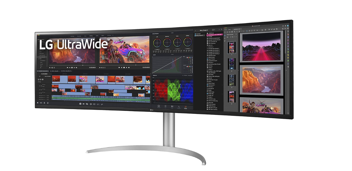 49WQ95C-W LG 49" LED MON HDMI, DP, USB-C, UW,DQHD(5120x1440)14