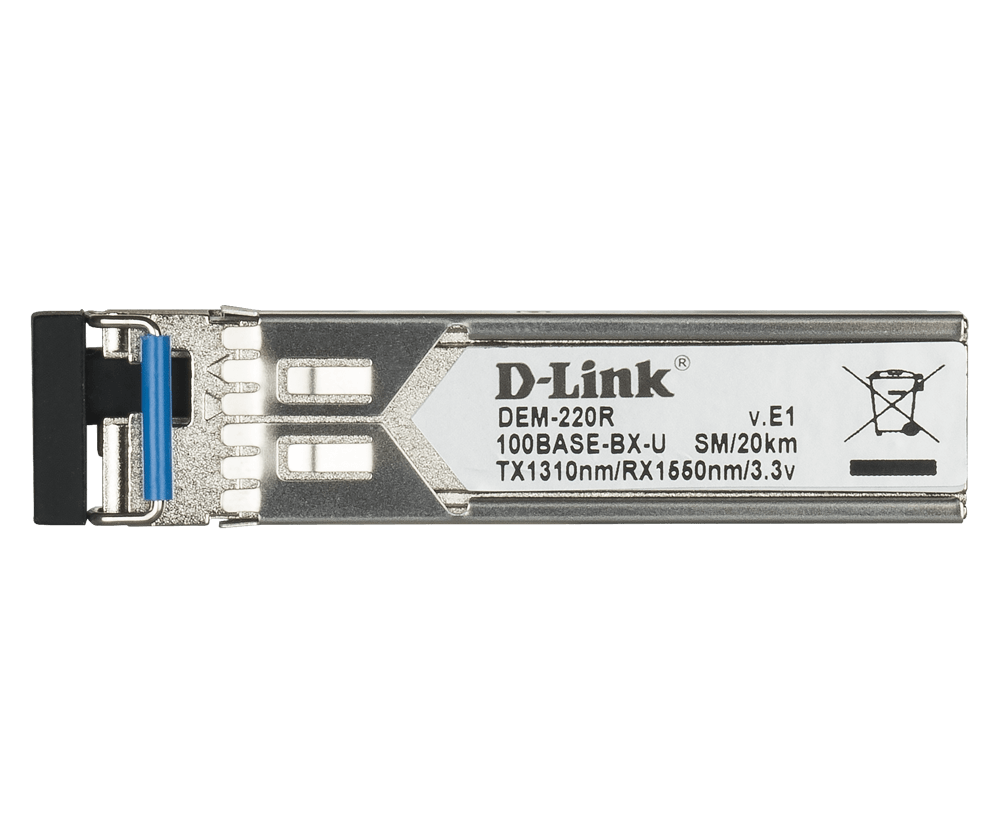 Buy DEM-220R 100Base-BX-U Single-Mode 20KM SFP Transceiver (TX-1310/RX-1550 nm)
